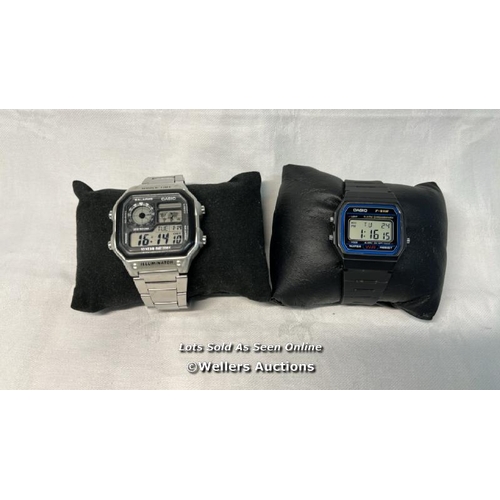 9730 - WATCH X3 INC. CASIO ILLUMINATOR 3299, CASIO F-91W