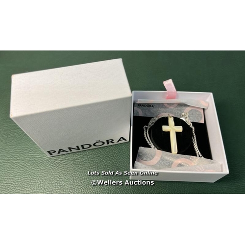 9745 - PANDORA NECKLACE WITH CROSS PINGENT