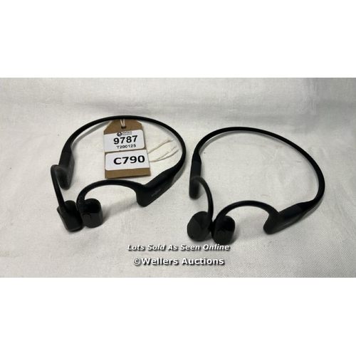 9787 - HEADPHONES X2 INC. AFTERSHOKZ AS800, SHOKZ S803