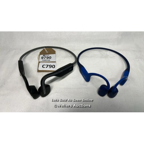 9790 - HEADPHONES X2 INC. AFTERSHOKZ AS800, SHOKZ S661