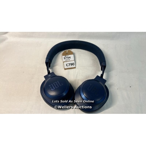 9794 - HEADPHONES JBL LIVE660NC/ SN: TL1113-DN0089289/ BLUE