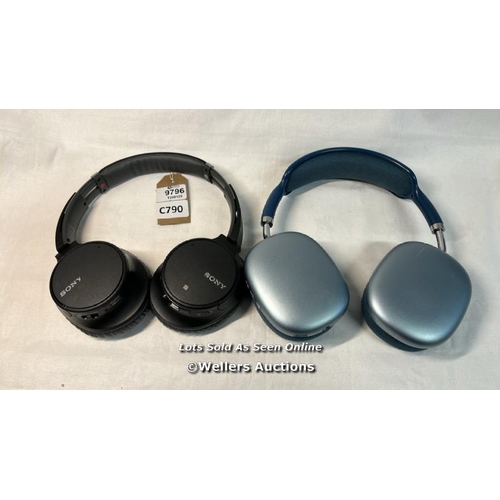 9796 - HEADPHONES X2 INC. SONY DIGITAL WH-CH700N, BOROFONE B022