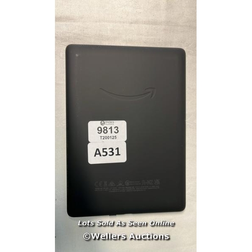 9813 - AMAZON KINDLE / MODEL M2L4EK/ BLACK