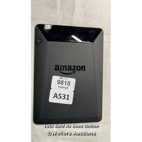 9818 - AMAZON KINDLE/ MODEL NM460GZ/ BLACK