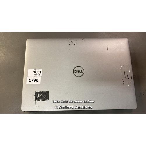 9851 - LAPTOP DELL/ INTELCORE I7-108104@1.1GHZ/ 32GB RAM/ 250GB HD/ WIN 10/ TOUCH DISPLAY/ SN: 91BM763