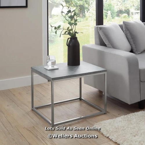 3002 - RRP:  62.99 - 17 STORIES KALYSSA SIDE TABLE / TABLE TOP COLOUR: GREY, TABLE BASE COLOUR: BLACK / COM... 