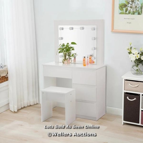 3004 - RRP:  149.99 - BRAYDEN STUDIO ARUNI DRESSING TABLE WITH MIRROR / COMES IN TWO BOXES/PACKAGES