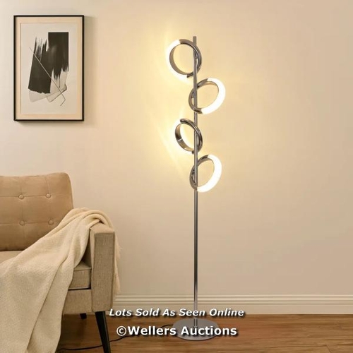 3030 - RRP:  146.99 - BLUE ELEPHANT JAXAN 155CM CHROME TREE FLOOR LAMP / COMES IN ONE BOX/PACKAGE