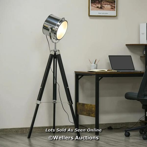 3031 - RRP:  85.99 - LONGSHORE TIDES ARGENT 110CM TRIPOD FLOOR LAMP / COMES IN ONE BOX/PACKAGE