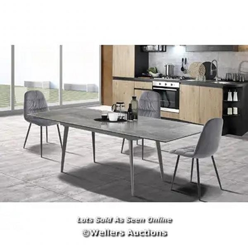 3055 - RRP:  839.99 - 17 STORIES AMAIMA EXTENDABLE DINING TABLE / COLOUR: GREY / COMES IN TWO BOXES/PACKAGE... 