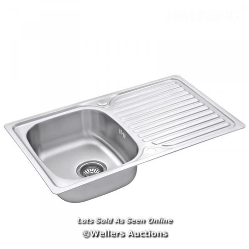 3061 - RRP:  81.35 - BELFRY KITCHEN TORRENS 1 BOWL INSET KITCHEN SINK / COMES IN ONE BOX/PACKAGE