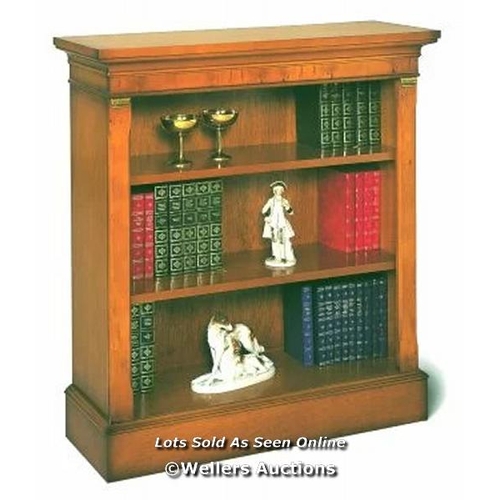 3075 - RRP:  639.99 - ROSALIND WHEELER TARPORLEY BOOKCASE / FINISH: YEWTREE / COMES IN ONE BOX/PACKAGE