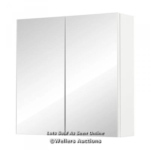 3105 - RRP:  43.99 - EBERN DESIGNS CASMER 45CM X 45 CM SURFACE MOUNT MIRROR CABINET / COMES IN ONE BOX/PACK... 