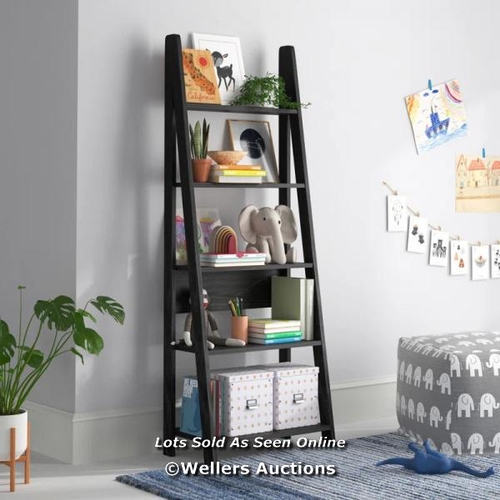 3111 - RRP:  64.99 - MACK + MILO ARELIOUS LADDER BOOKCASE / COLOUR: BLACK / COMES IN ONE BOX/PACKAGE