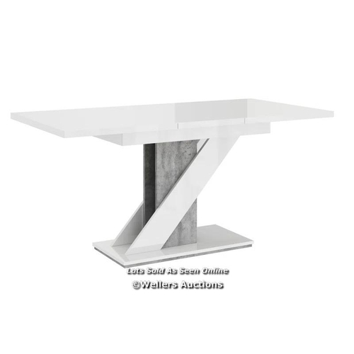 3112 - RRP:  106.99 - ZIPCODE DESIGN ALEJO TABLE TOP / TABLE TOP COLOUR: CONCRETE/WHITE GLOSS / COMES IN ON... 