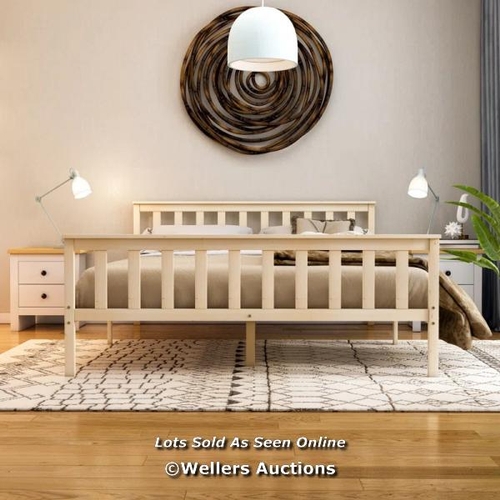 3116 - RRP:  121.99 - FERNLEAF VIDA DESIGNS MILAN BED FRAME / SIZE: KINGSIZE (5'), COLOUR: WHITE / COMES IN... 