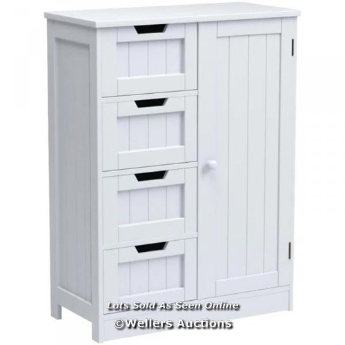 3118 - RRP:  65.99 - BRAMBLY COTTAGE MILANO 60CM X 81CM FREE-STANDING CABINET / FINISH: WHITE / COMES IN ON... 