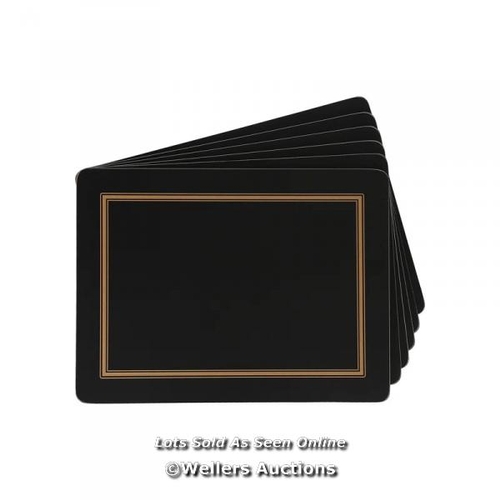 3141 - RRP:  19.31 - PIMPERNEL CLASSIC PLACEMATS / COLOUR: BLACK / COMES IN ONE BOX/PACKAGE