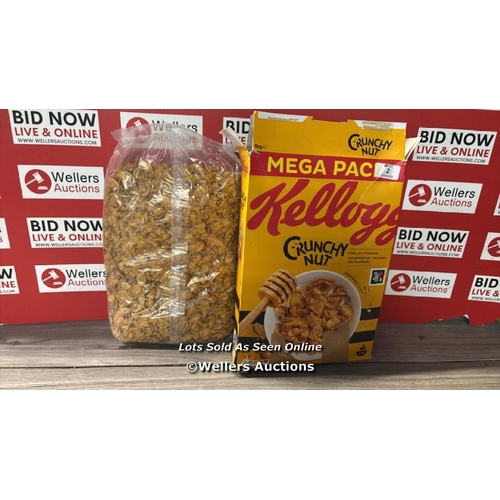 2 - KELLOGGS CRUNCHY NUT / MEGA PACK / SEE IMAGE / G18