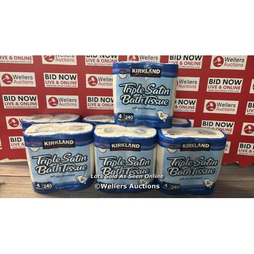 31 - 8X TRIPLE SATIN BATH TISSUE / 4 PACK / G37