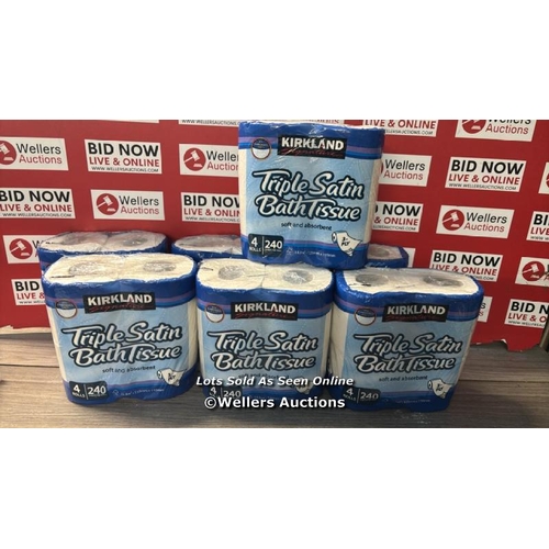 31 - 8X TRIPLE SATIN BATH TISSUE / 4 PACK / G37