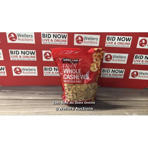 6 - KIRKLAND SIGNATURE WHOLE SALTED CASHEW NUTS / G18