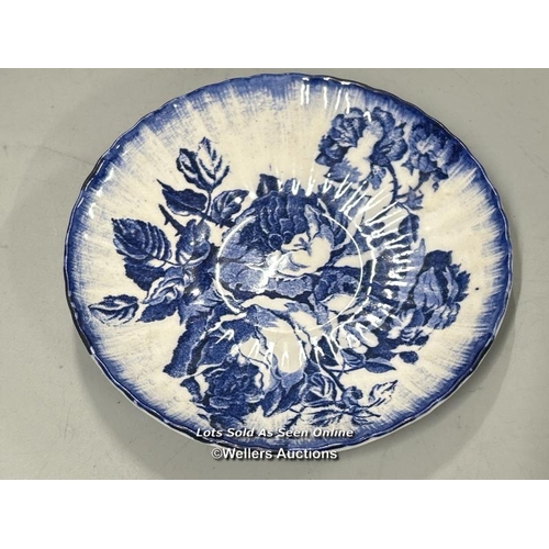 175 - Assorted porcelain including a Doulton 'Madras' oval meat platter, 50cm wide, Adderley Ware large cu... 