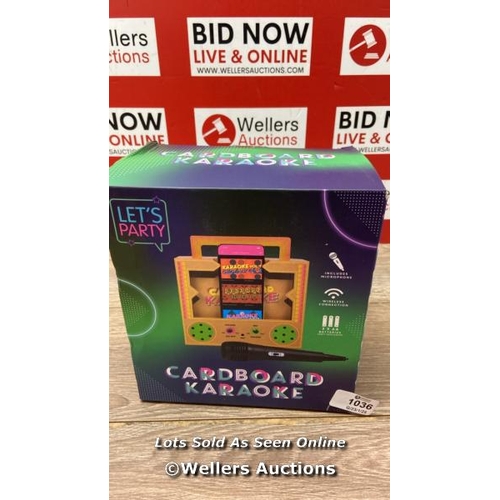 1036 - CARDBOARD KAREOKE  / B13