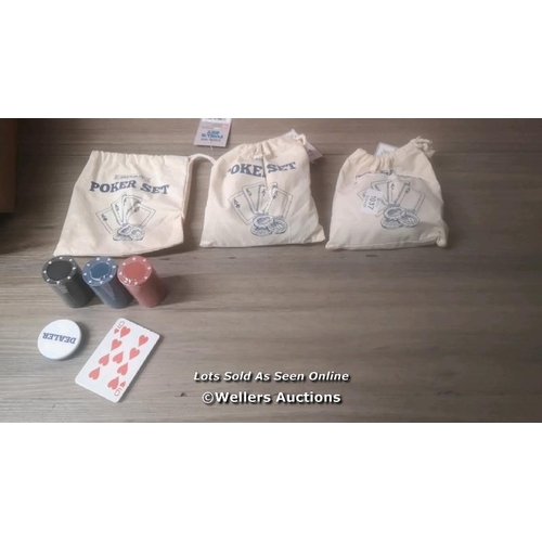 1037 - 3X POKER SET / B13