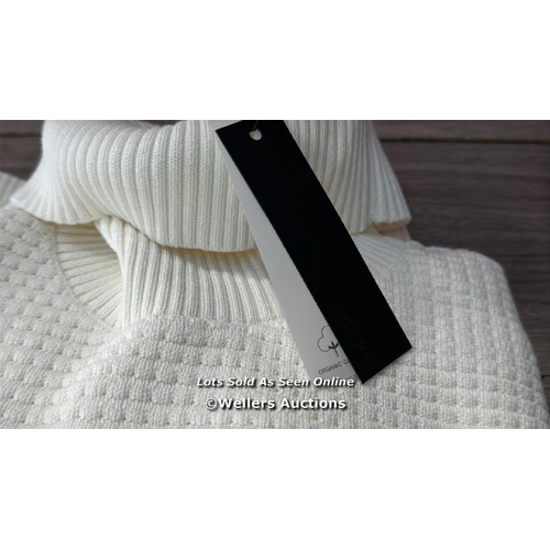 7022 - J LINDEBERG KNIT MOCK NECK CABLE / XL / NEW / RRP: 140 / T14