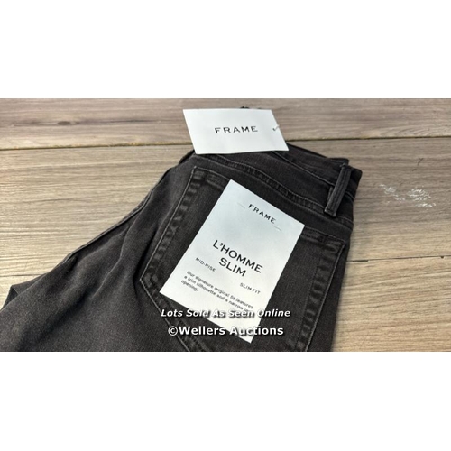 7074 - FRAME JN SLIM DARK GREY FADE WASH / 28 / NEW / RRP: 215 / R2