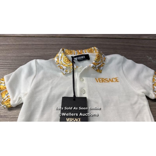 7089 - VERSACE KIDS PRINT COLLAR TSHIRT / 18MNTHS / NEW / T14