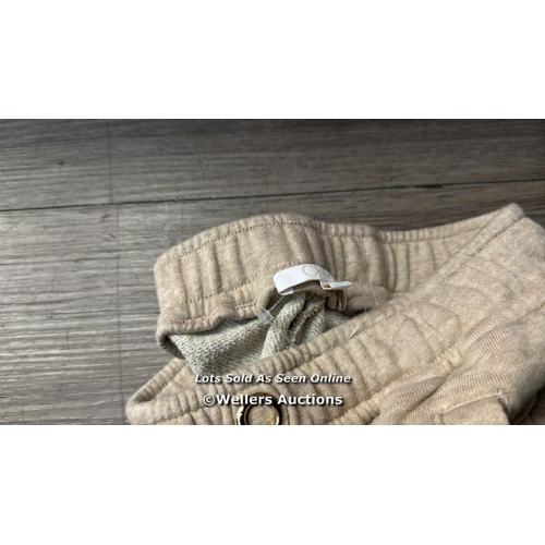 7097 - CHLOE KIDS DRAWSTRING SWEATPANTS / 12 / BEIGE / NEW / RRP: 56 / T14