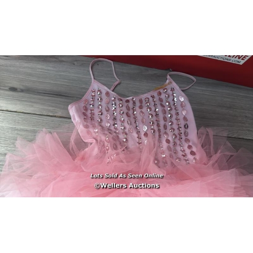 7119 - TUTU DU MONDE TUTU BRUSHWORK SEQUIN TULLE DRESS / 6-7 / T15