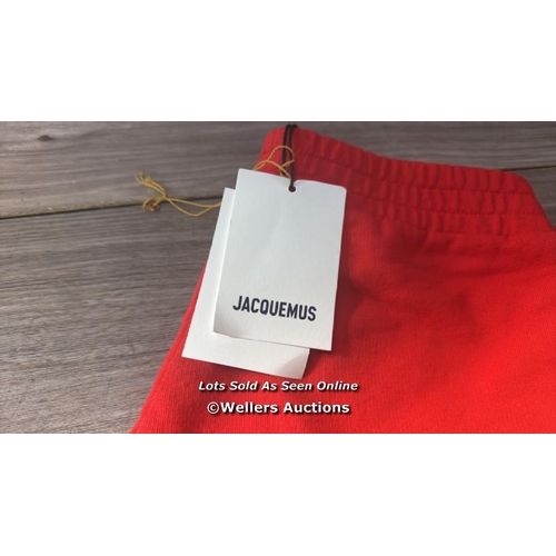 7120 - JACQUEMUS L'ENFANT LOGO SWEATPANTS / 12 YRS / RED / NEW / T15