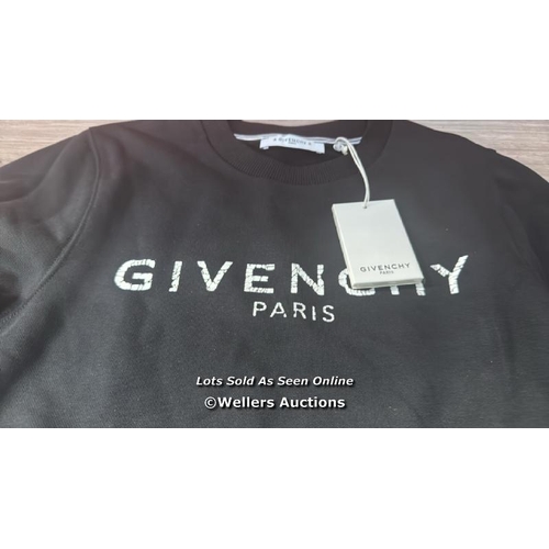 7121 - GIVENCHY KIDS CLASSIC LOGO FRONT SWEATSHIRT / 12 YRS / NEW / RRP: 155 / T15