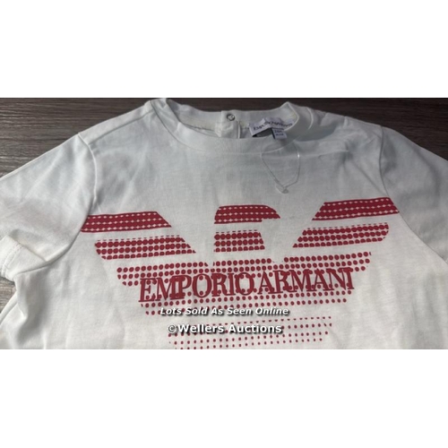 7125 - EMPORIO ARMANI KIDS LOGO T-SHIRT / 24M / NEW / T15