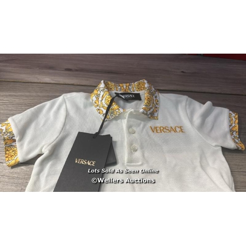 7126 - VERSACE KIDS LOGO POLO SHIRT / 12-18M / NEW / T15