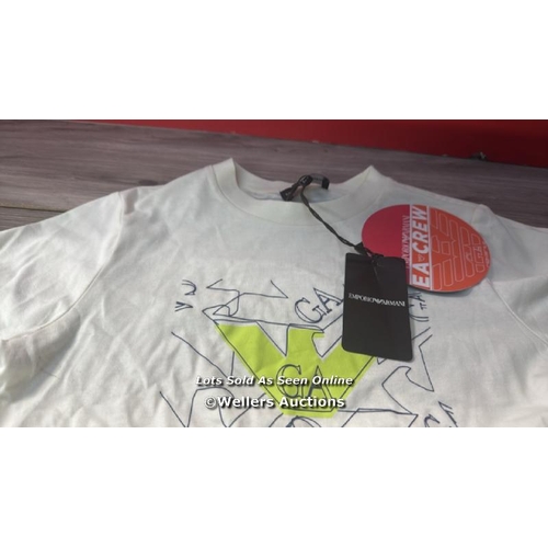 7127 - EMPORIO ARMANI KIDS LOGO TSHIRT / 6 YRS / NEW / RRP: 74.95 / T15