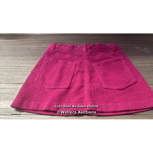 7128 - IL GUFO CORD POCKET DETAIL SKIRT / 6 YRS / BEETROOT / NEW / T15