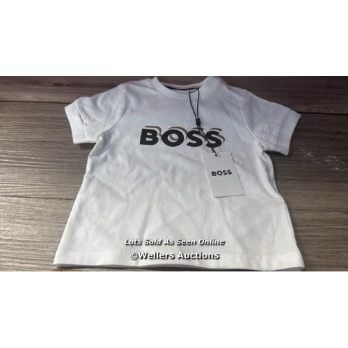 7131 - BOSS KIDS LOGO TSHIRT & SHORTS 2PC SET / 9 / NEW / RRP: 109 / T15