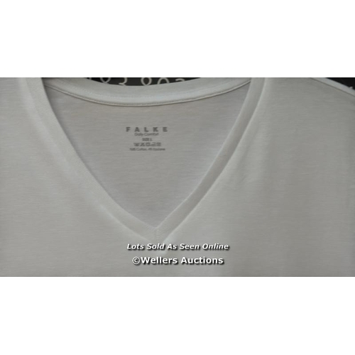 7212 - FALKE DAILY COMFORT V-NECK T-SHIRT / L / NE+T121W / R2