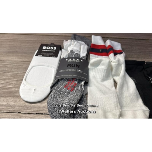 7232 - SELECTION OF MENS SOCKS INCL. FALKE WITH AN RRP OF APPROX: 75 / NEW / T19