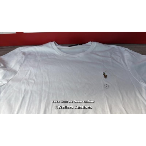 7248 - POLO RALPH LAUREN M CLASSICS WHITE T-SHIRT / XL / NEW / RRP: 79 / T19