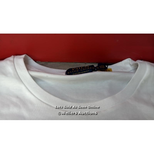 7248 - POLO RALPH LAUREN M CLASSICS WHITE T-SHIRT / XL / NEW / RRP: 79 / T19