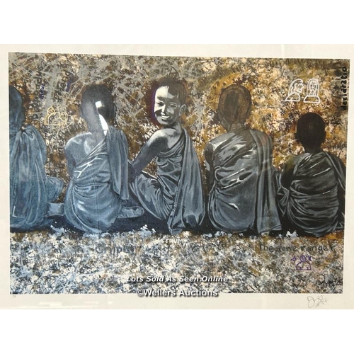 253 - Damilola Oshilaja - limited edition print 'Prometheus et al (Embellished)' signed in pencil, limited... 