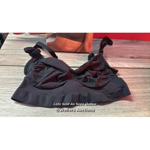 8009 - SKIMS SEAMLESS SCULPT BRALETTE / SIZE XL / ONYX / APPEARS NEW IN OPEN BOX / RRP: �40 / T20