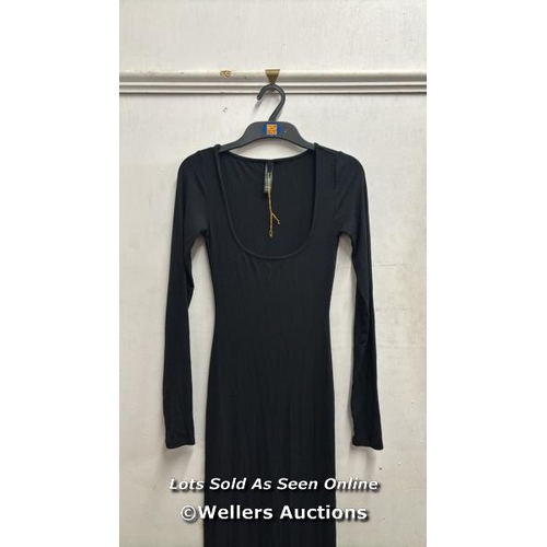 8016 - SKIMS SOFT LOUNGE SOFT LOUNGE RIB DRESS / SIZE S / BLACK / MINIMAL SIGNS OF USE / SEE IMAGES / RRP: ... 