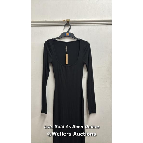 8019 - SKIMS SOFT LOUNGE SOFT LOUNGE RIB DRESS / SIZE S / BLACK / MINIMAL SIGNS OF USE / RRP: �88 / T20