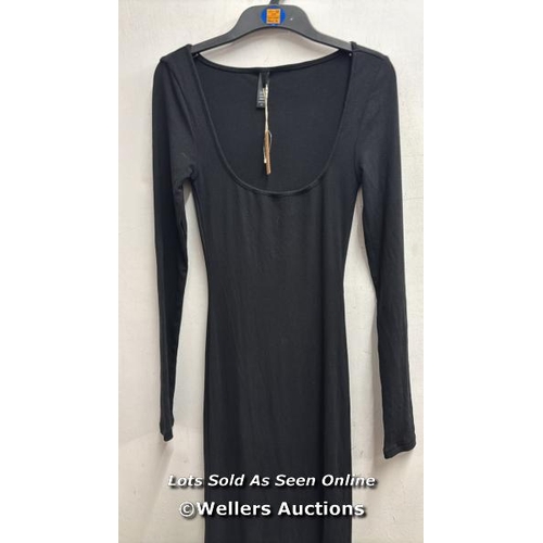 8021 - SKIMS SOFT LOUNGE SOFT LOUNGE RIB DRESS / SIZE S / BLACK / MINIMAL SIGNS OF USE / RRP: �88 / T17